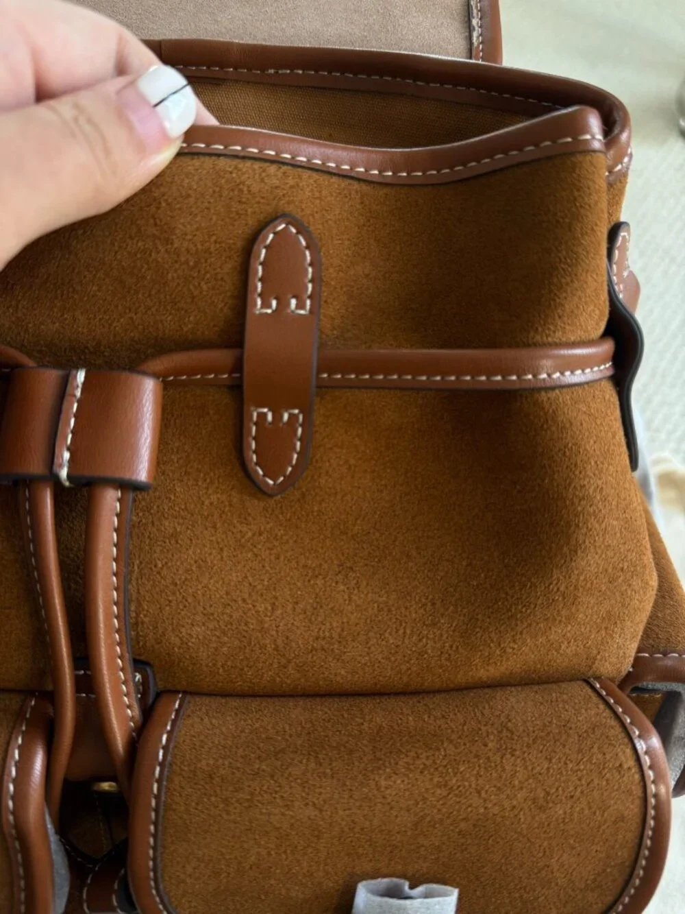 Polo Ralph Lauren Suede Bellport Backpack In Brown | ModeSens - Picture 9 of 10